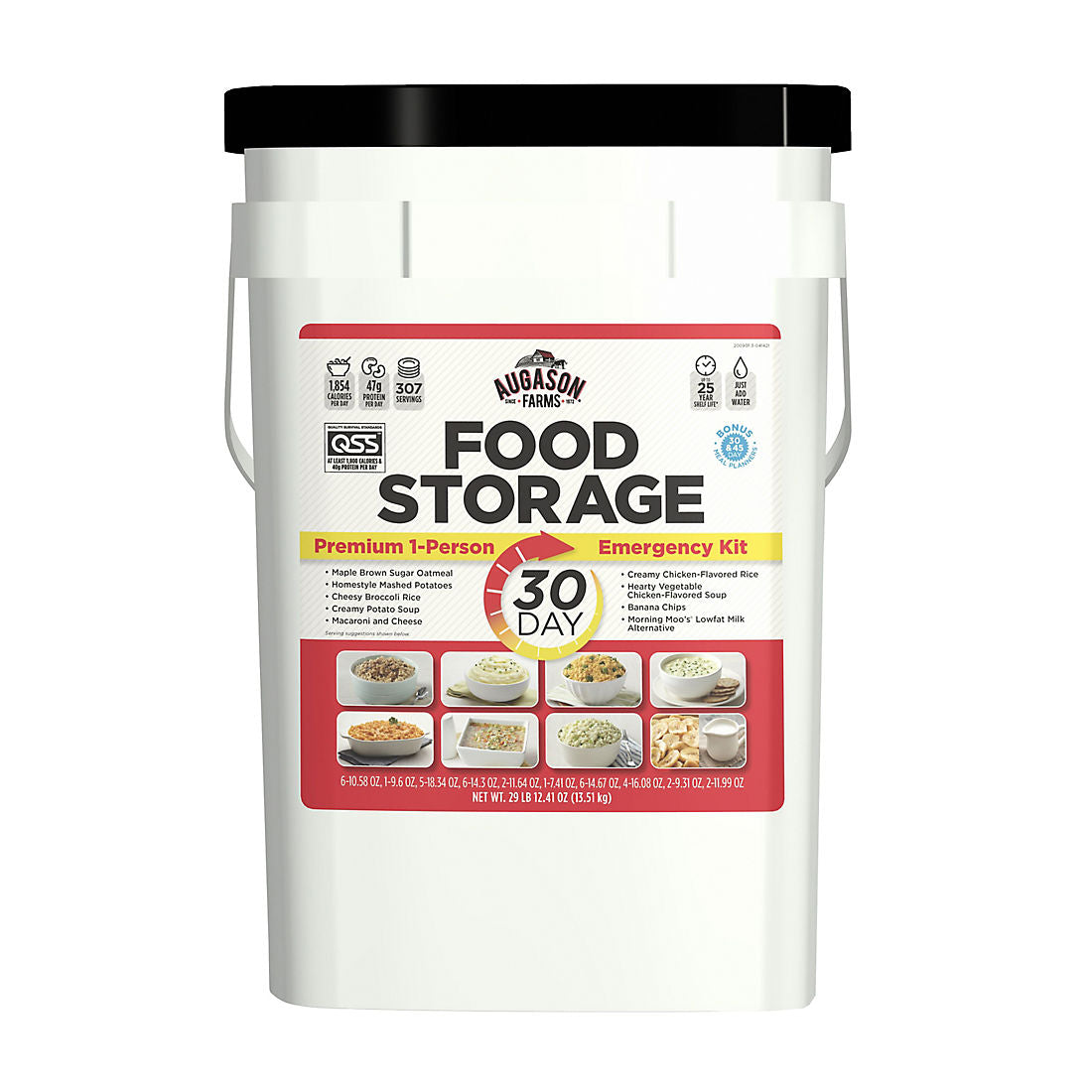 Augason Farms 30-Day 1-Person Emergency Food Supply – QSS Certified