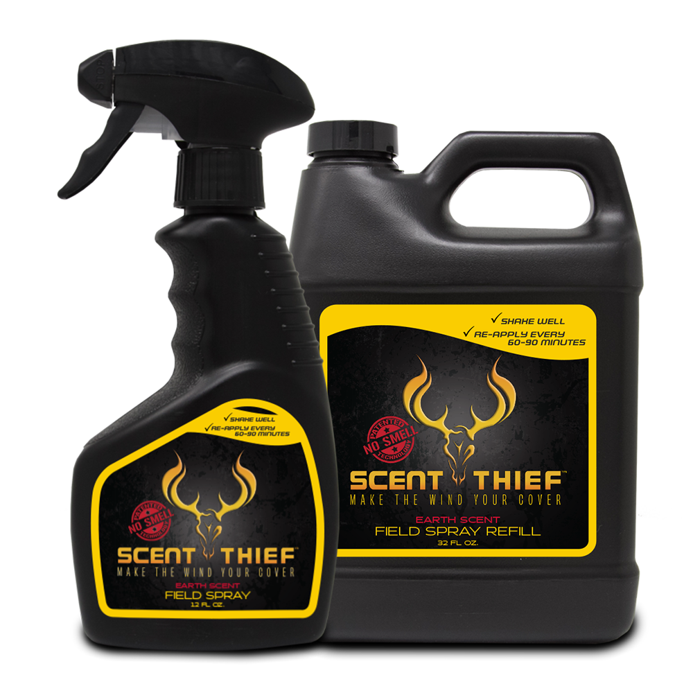 Scent Thief combo pack with 12 oz field spray and 32 oz refill