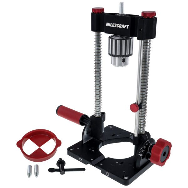 Milescraft 1348 DrillMatePRO Portable Drill Press Guide, 1/2-Inch Chuck product image