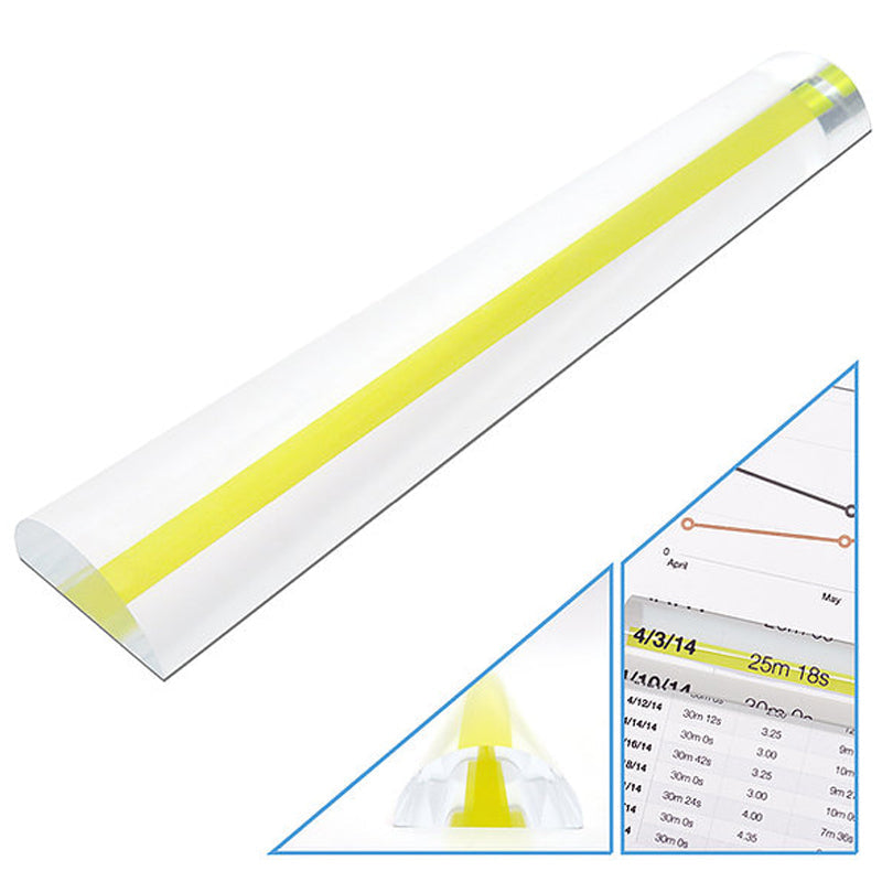 MagniPros 2X magnifying bar ruler with guide line