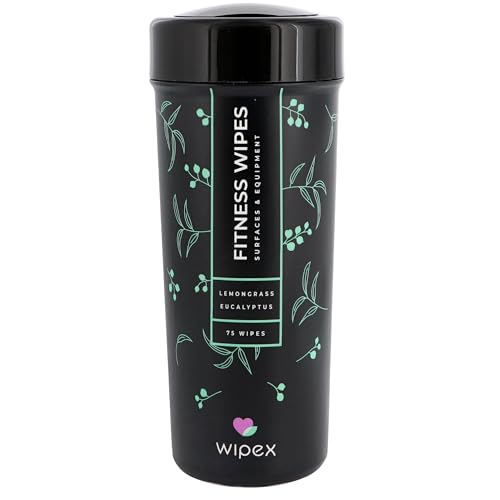 Wipex Natural Fitness Equipment Wipes, Lemongrass & Eucalyptus, 75 Count — alternate view