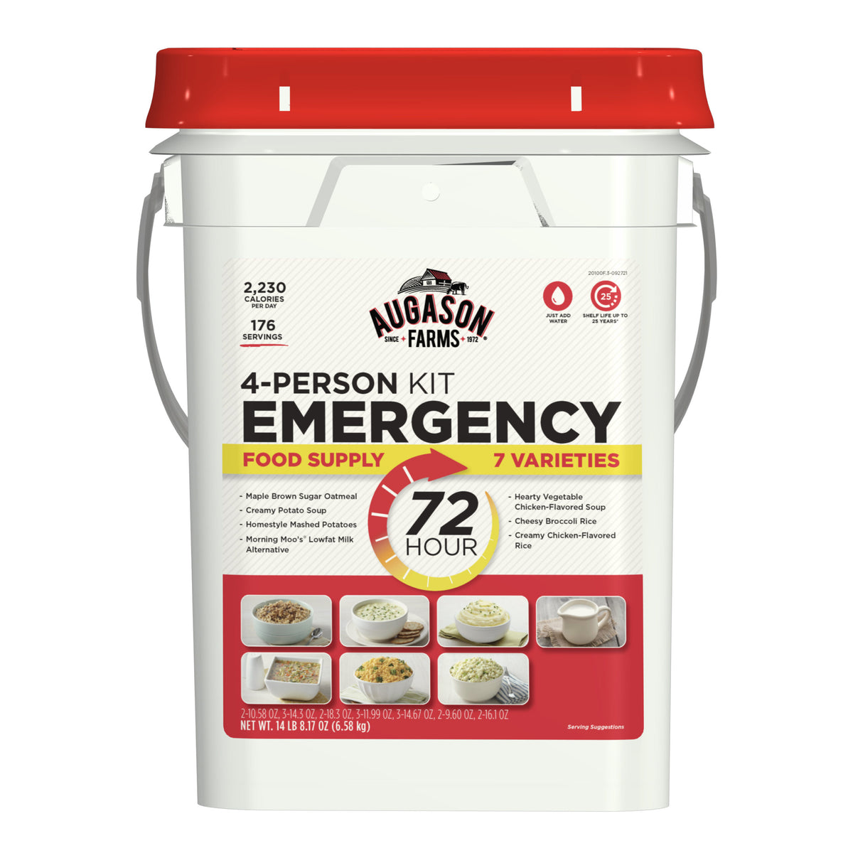 Augason Farms 72-Hour 4-Person Emergency Food Storage Kit, 14 lb 7 oz