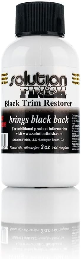 Solution Finish 11002 Black Trim Restorer, 2 fl oz