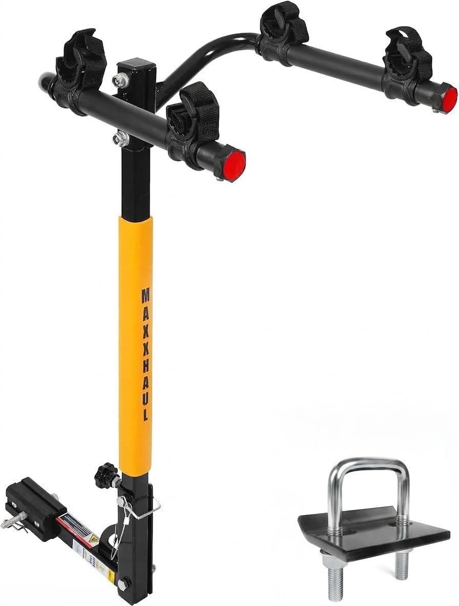 MaxxHaul 50025 Hitch Mounted 2-Bike Rack - 100 lb Capacity