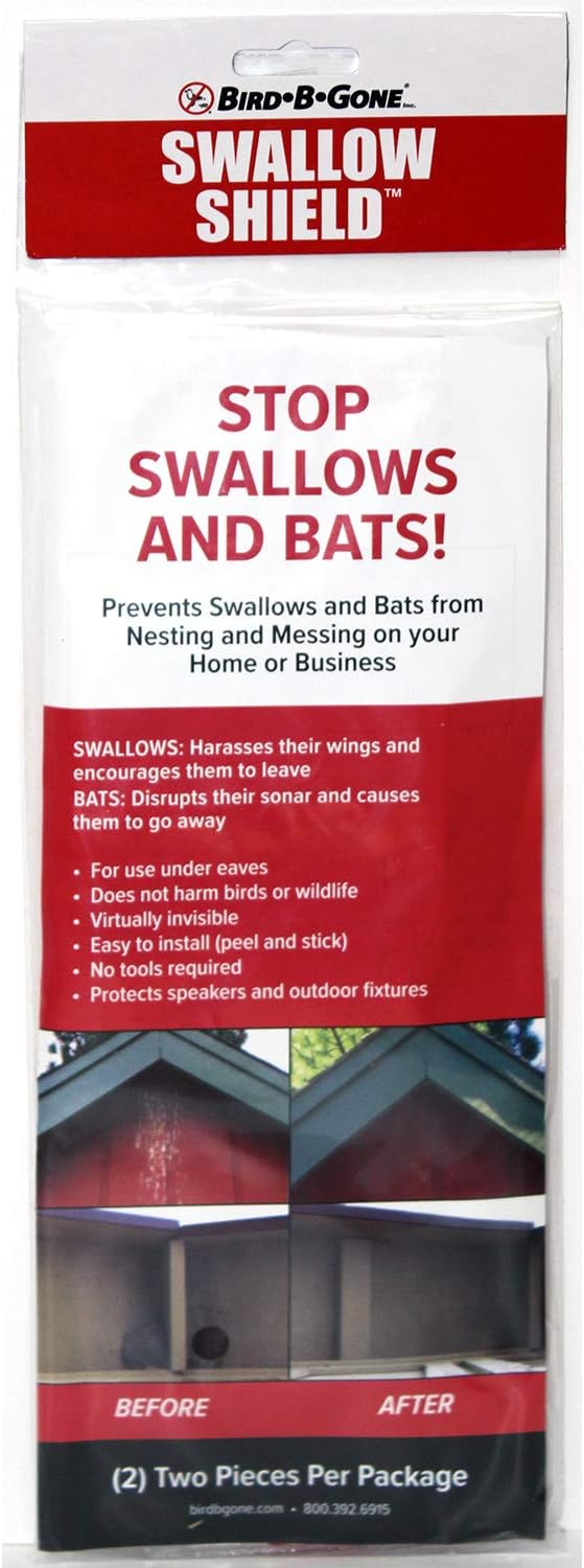 Bird B Gone Swallow Shield, Clear, 2 Pack