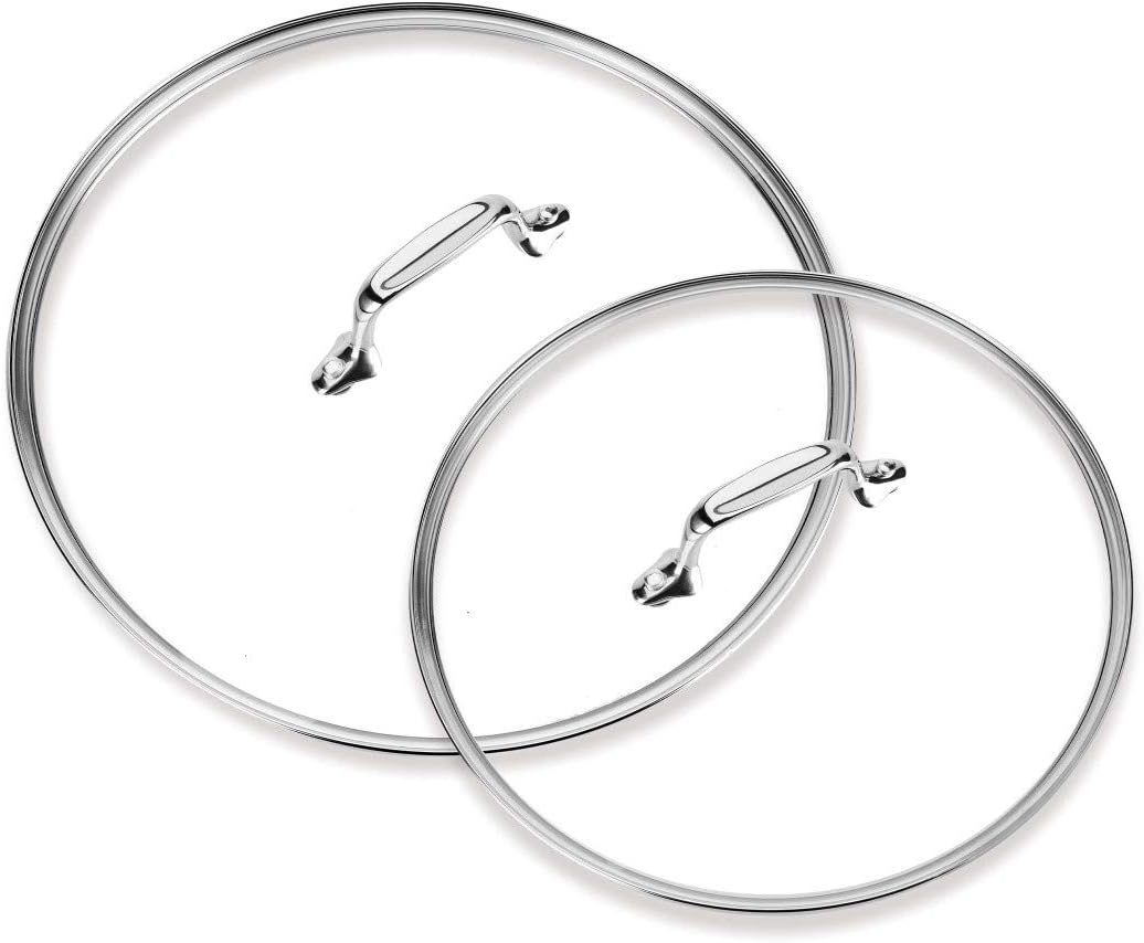 All-Clad HA1 Glass Lid Set, 10 and 12 Inch, 2 Pieces