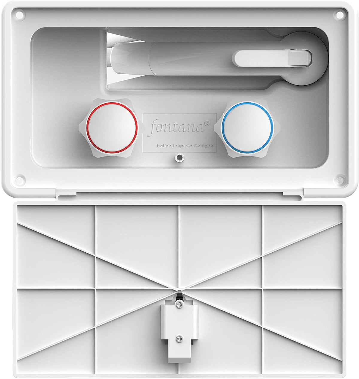 ITC Manufacturers' Select Fontana RV Exterior Shower Kit - White, Latching Door