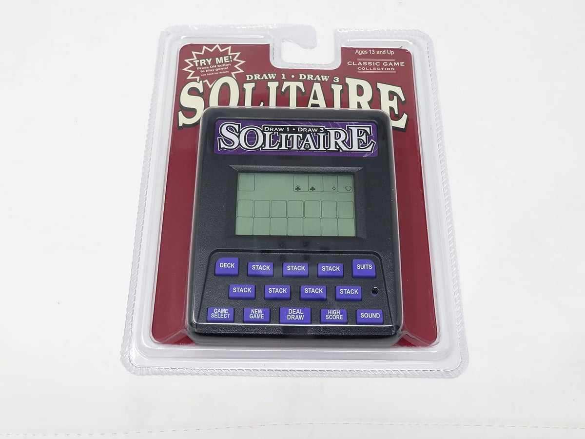 Classic Game Collection Handheld Electronic Solitaire, Model 77703
