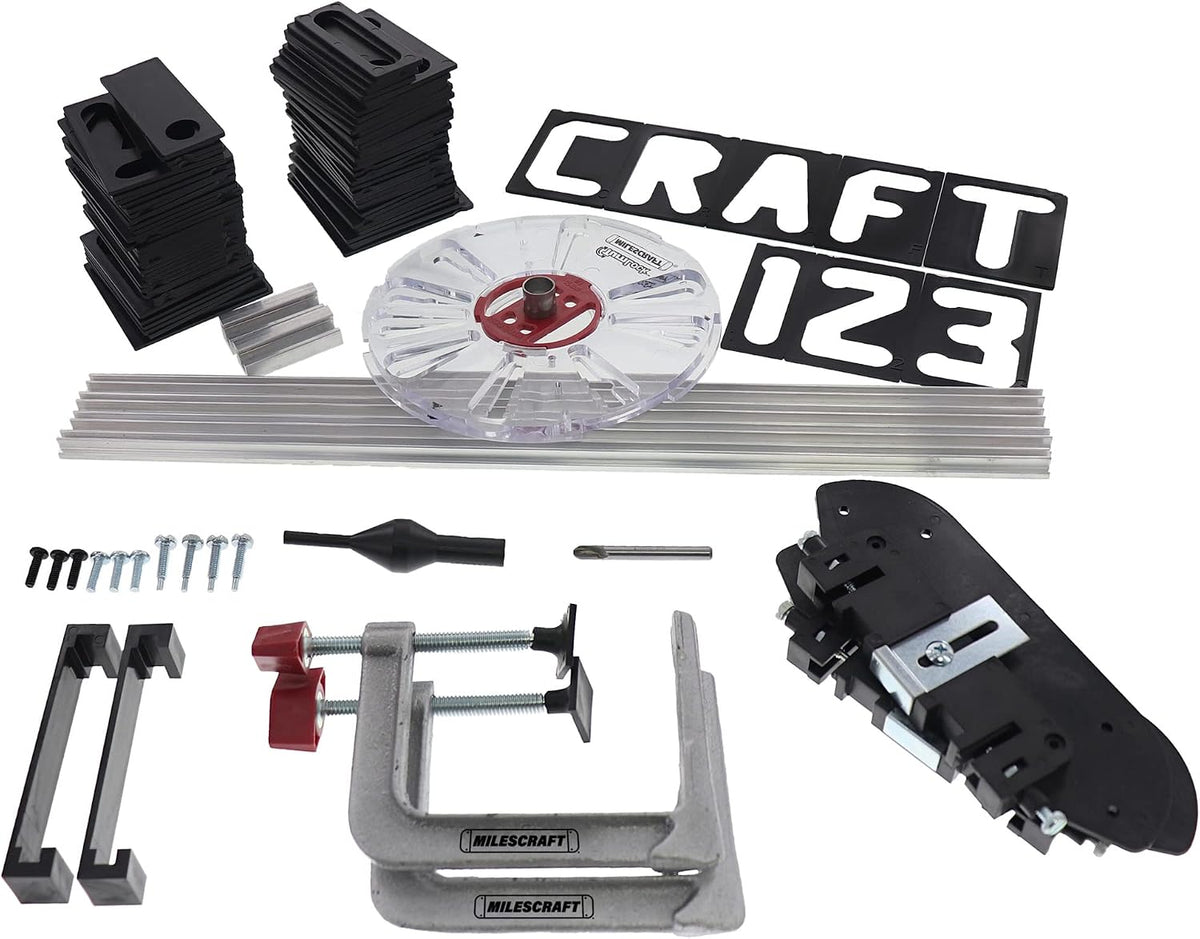 Milescraft 1206 SignCrafter Sign Making Router Template Kit with TurnLock