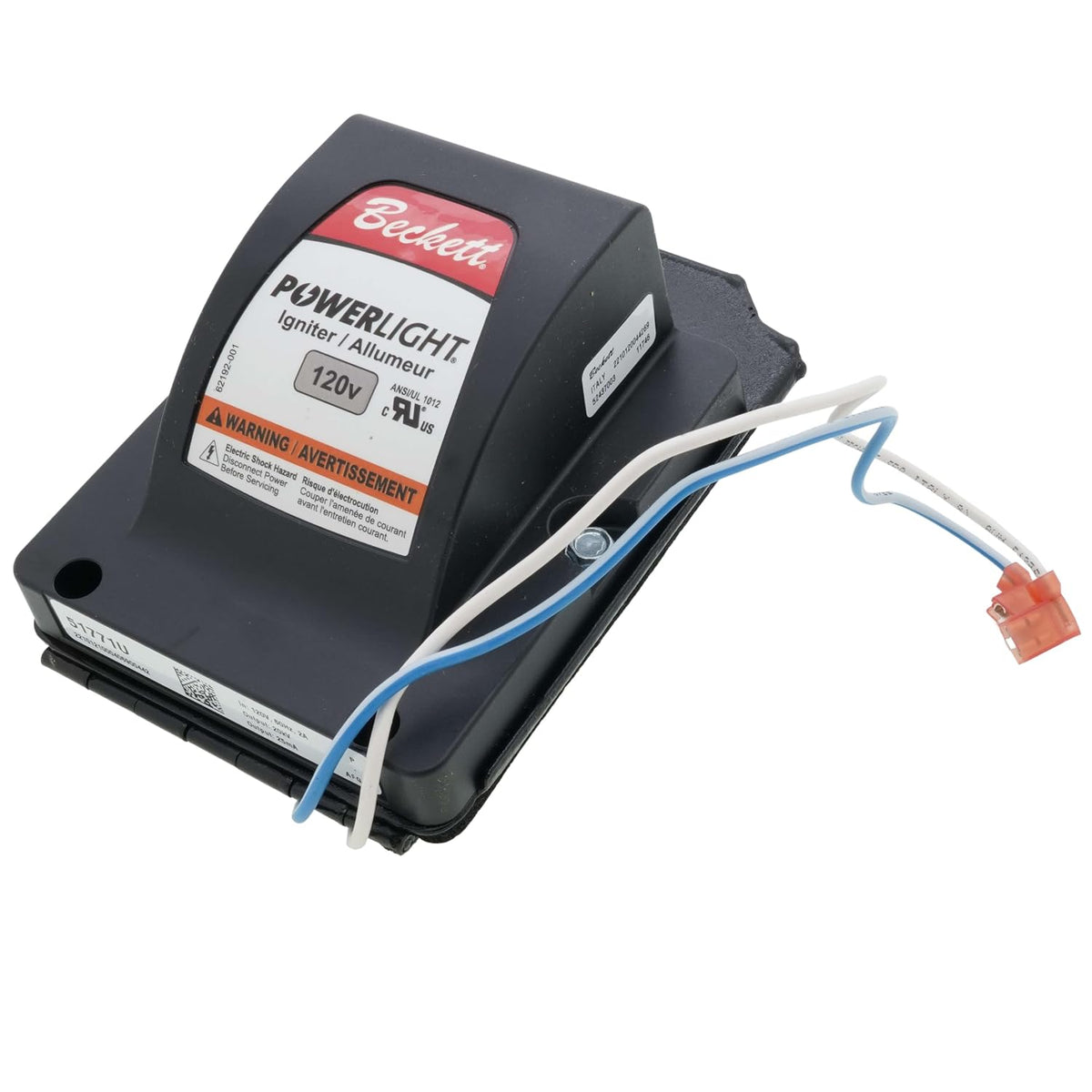 Beckett 51771U PowerLight Oil Burner Igniter with Base Plate, 120 VAC
