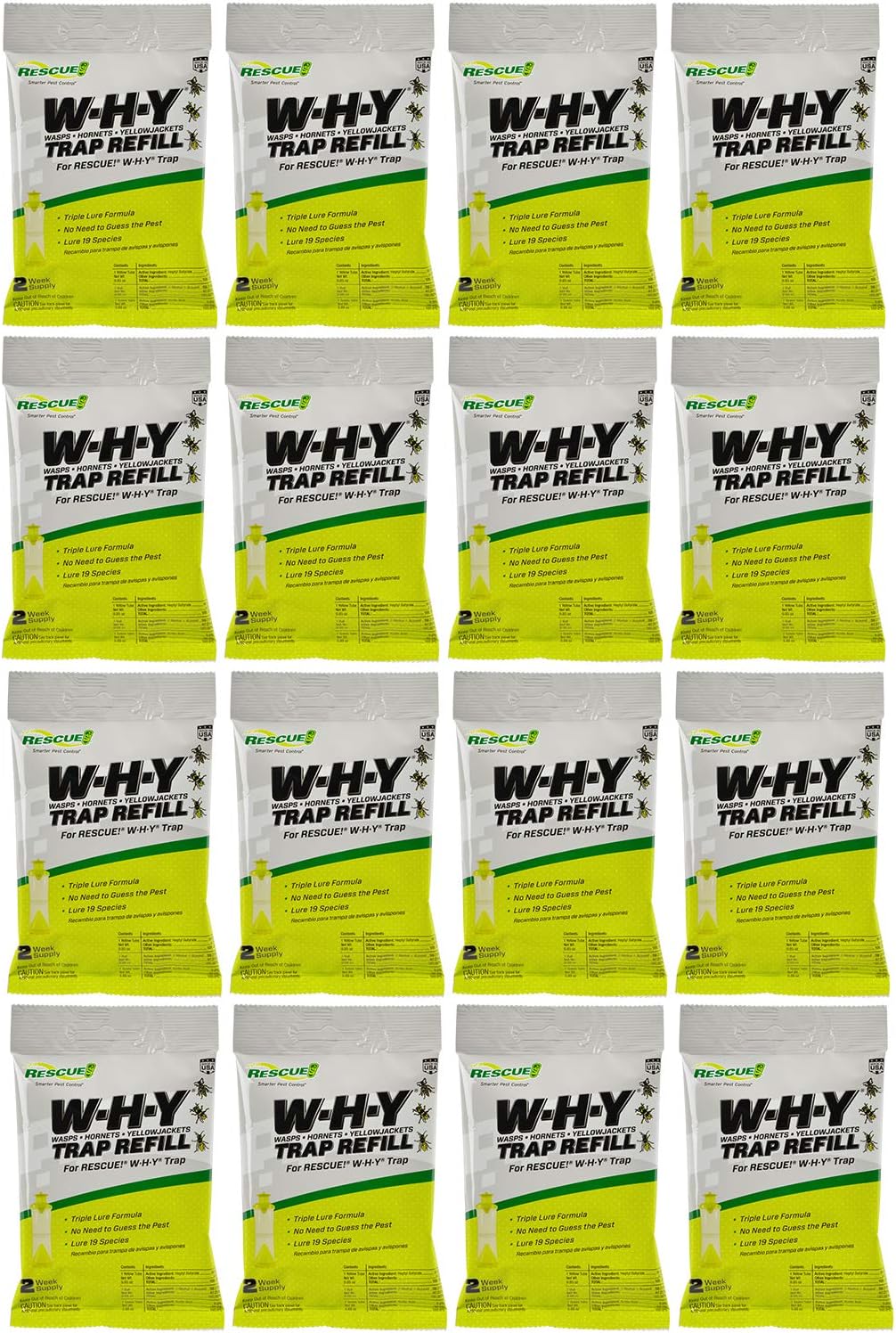 RESCUE! W.H.Y Trap Attractant Refill, 2-Week, 16-Pack