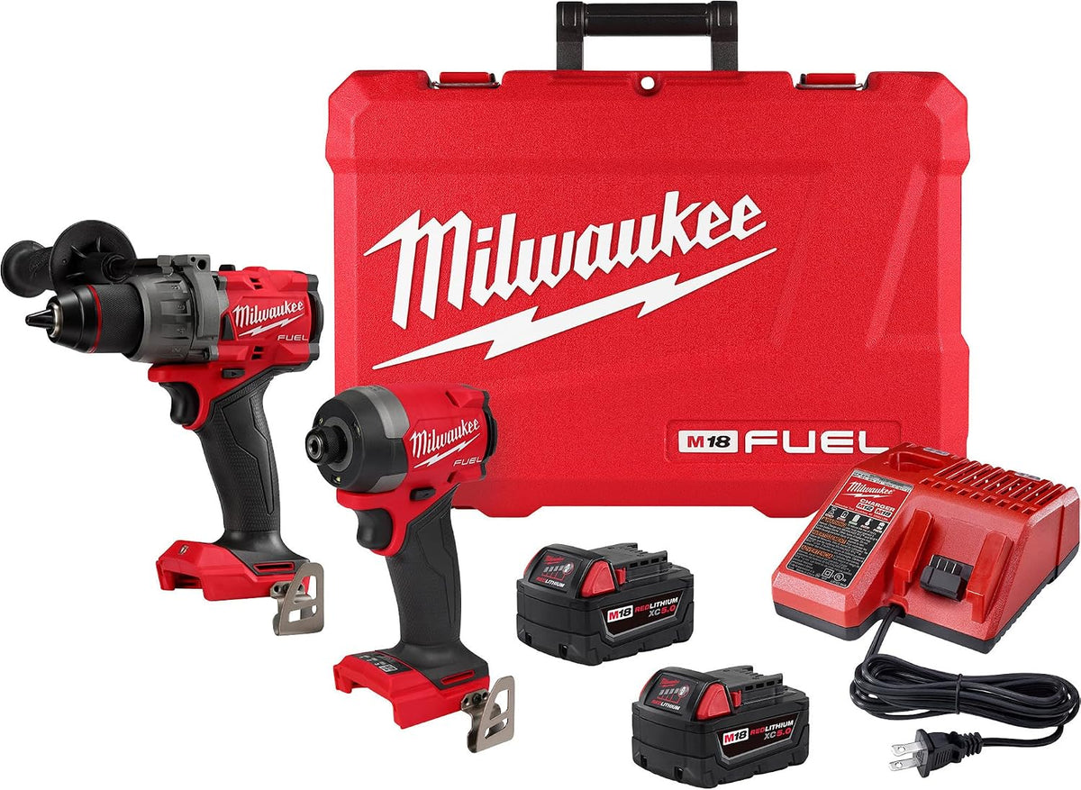 Milwaukee 3697-22 M18 FUEL 2-Tool Combo Kit with Two 5.0 Ah Batteries