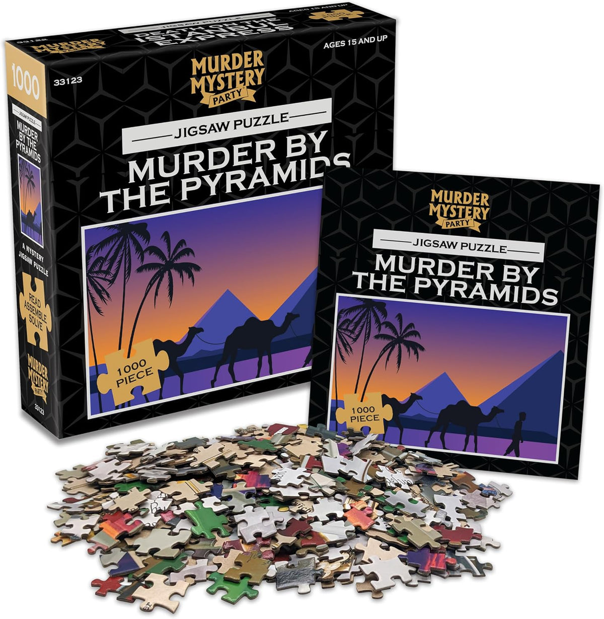 Murder Mystery Party Murder by the Pyramids Jigsaw Puzzle, 1000 Pieces