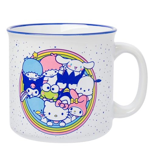 Silver Buffalo Sanrio Hello Kitty & Friends, Ceramic Camper Mug, 20 oz