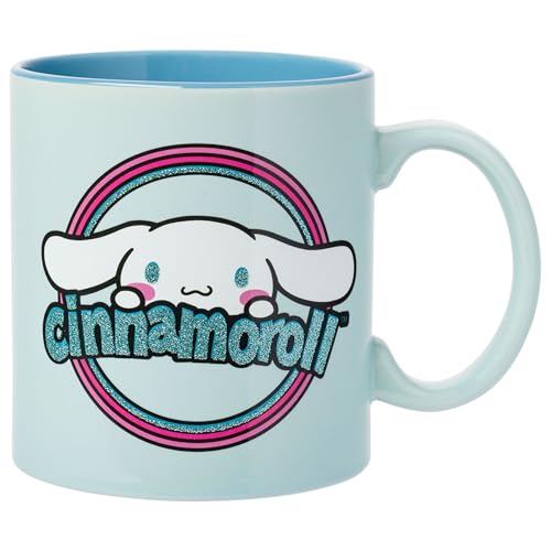 Silver Buffalo Sanrio Hello Kitty and Cinnamoroll Duo, Ceramic Mug, 20 oz