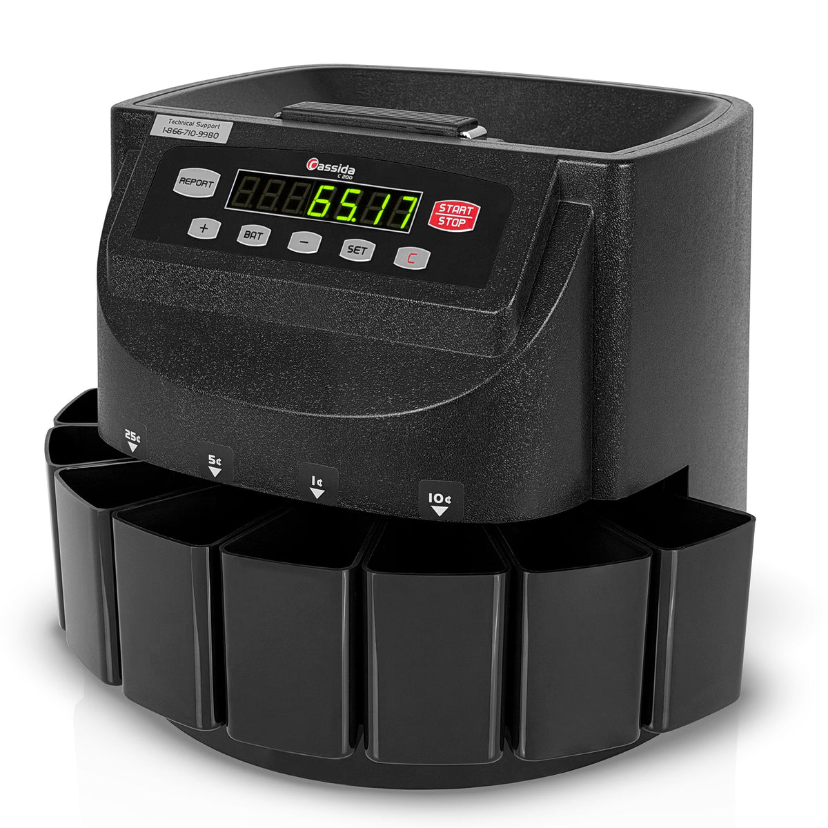 Cassida C200 CAD Canadian coin counter and sorter