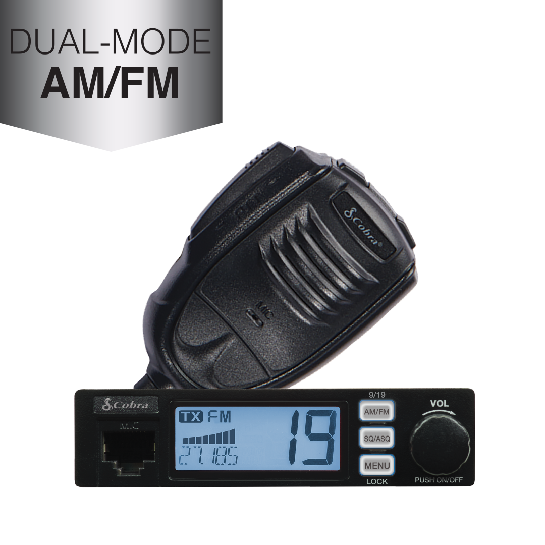 Cobra 19 MINI AM/FM 40-Channel Compact CB Radio