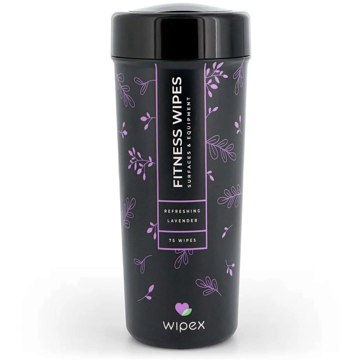 Wipex Natural Fitness Equipment Wipes, Lavender & Vinegar, 75 Count