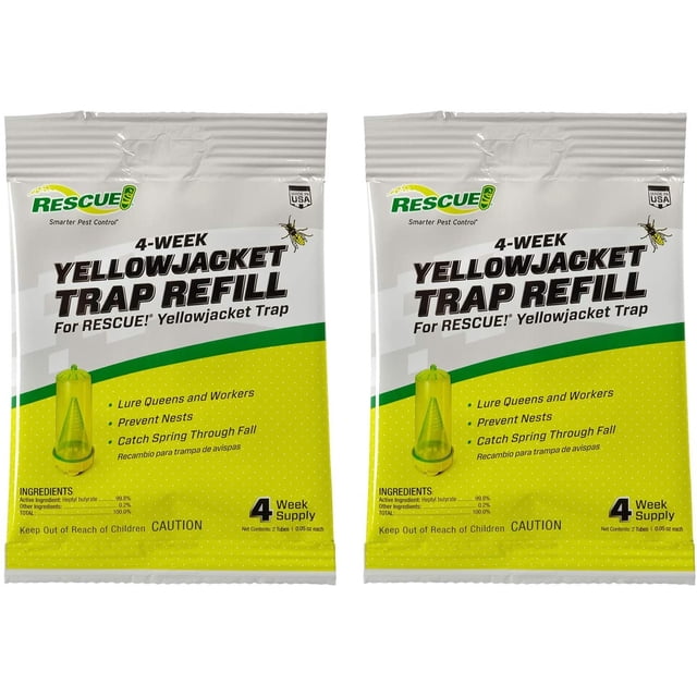 RESCUE! Yellowjacket Attractant Refill, 4-Week Supply, 2-Pack