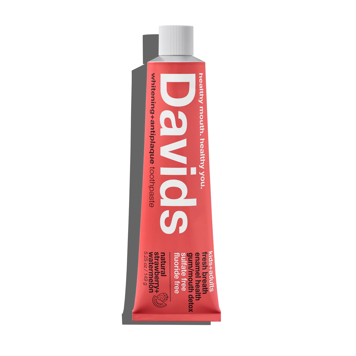Davids Natural Toothpaste Davids kids + adults premium toothpaste / strawberry watermelon – Strawberry Watermelon / single