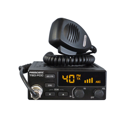 President Ted FCC compact AM/FM CB radio