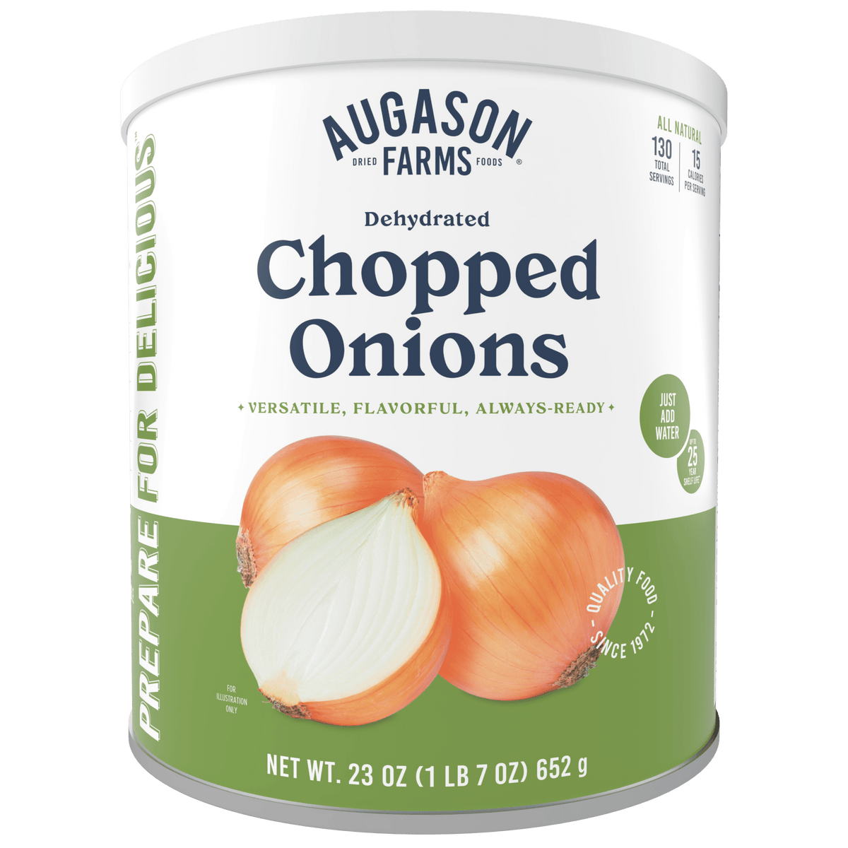 Augason Farms Dehydrated Chopped Onions Can, 23 oz