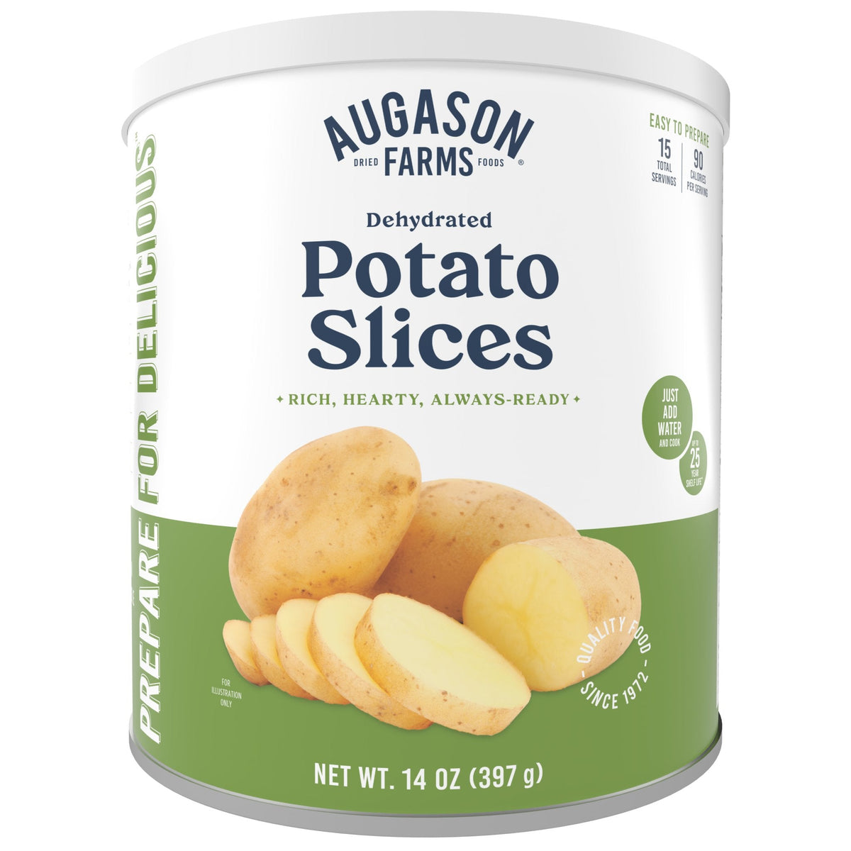 Augason Farms Dehydrated Potato Slices Can, 15 Servings