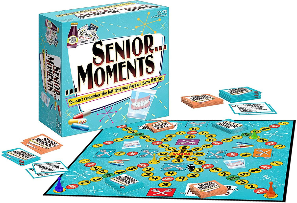 TDC Games Senior Moments Board Game for the Whole Family