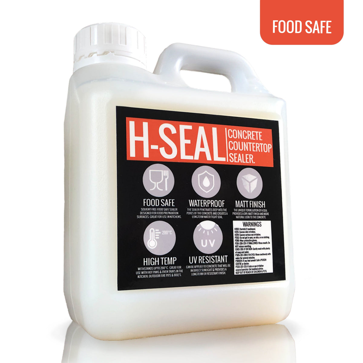 H-Seal Concrete Countertop Sealer, Matte Finish, 1 L