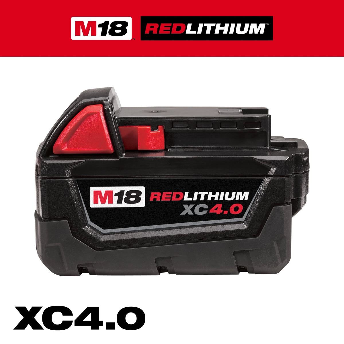 Milwaukee 48-11-1840 M18 REDLITHIUM XC 4.0 Battery Pack