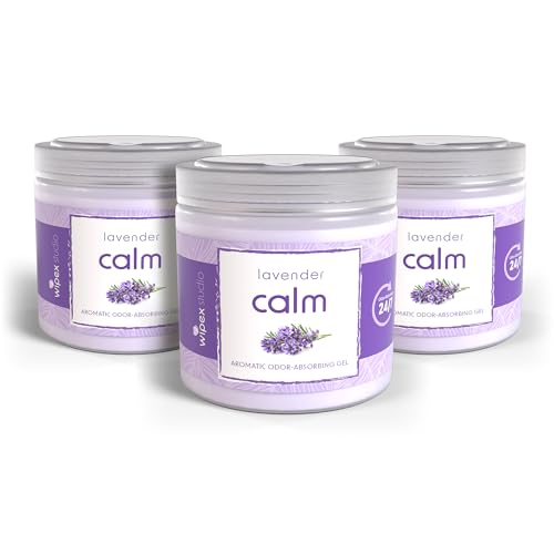 Wipex Odor Eliminator Gel, Lavender, 15 oz, 3-Pack