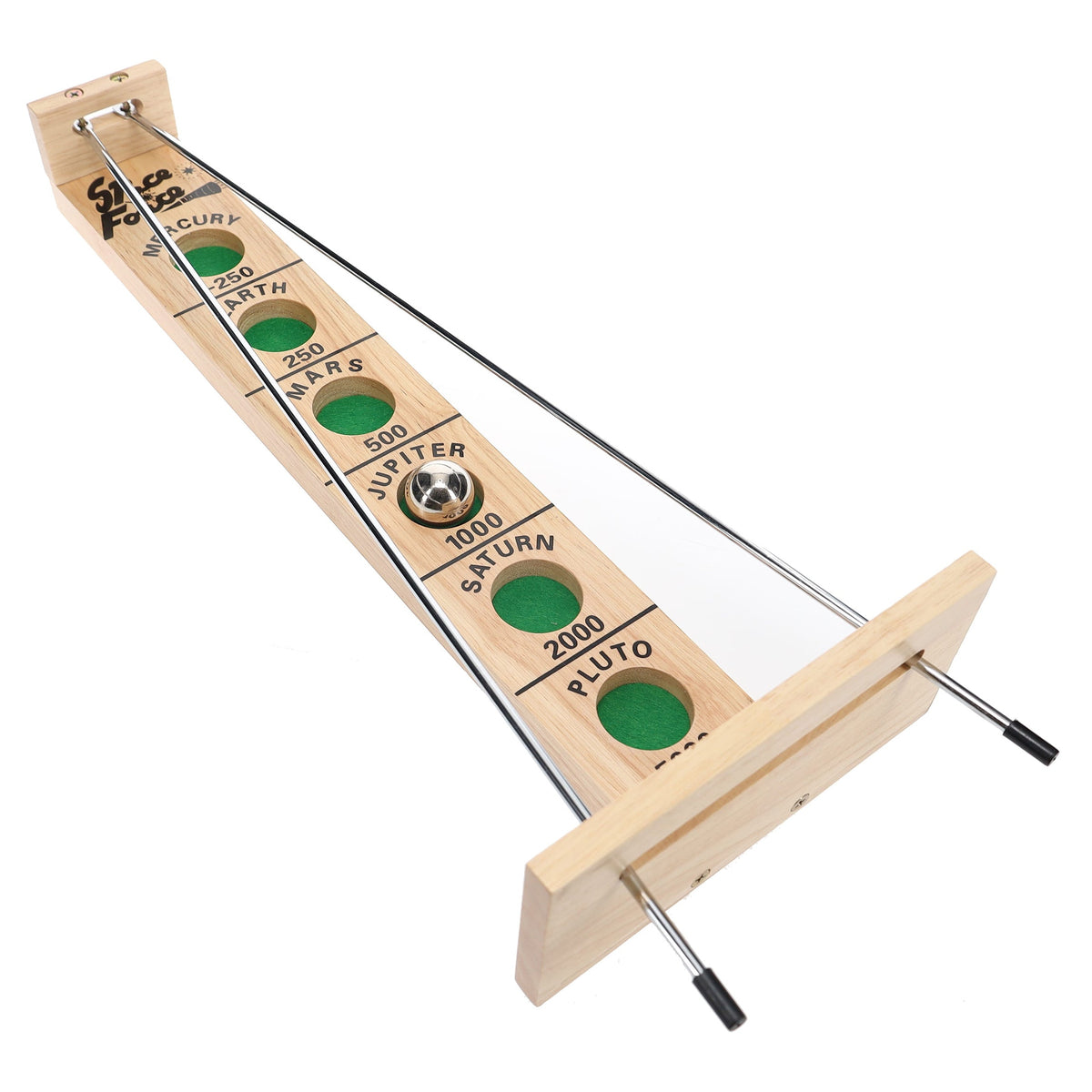 WE Games Shoot The Moon - a Classic 1940's Nostalgia Game - Solid Natural Wood - 17.5 inches
