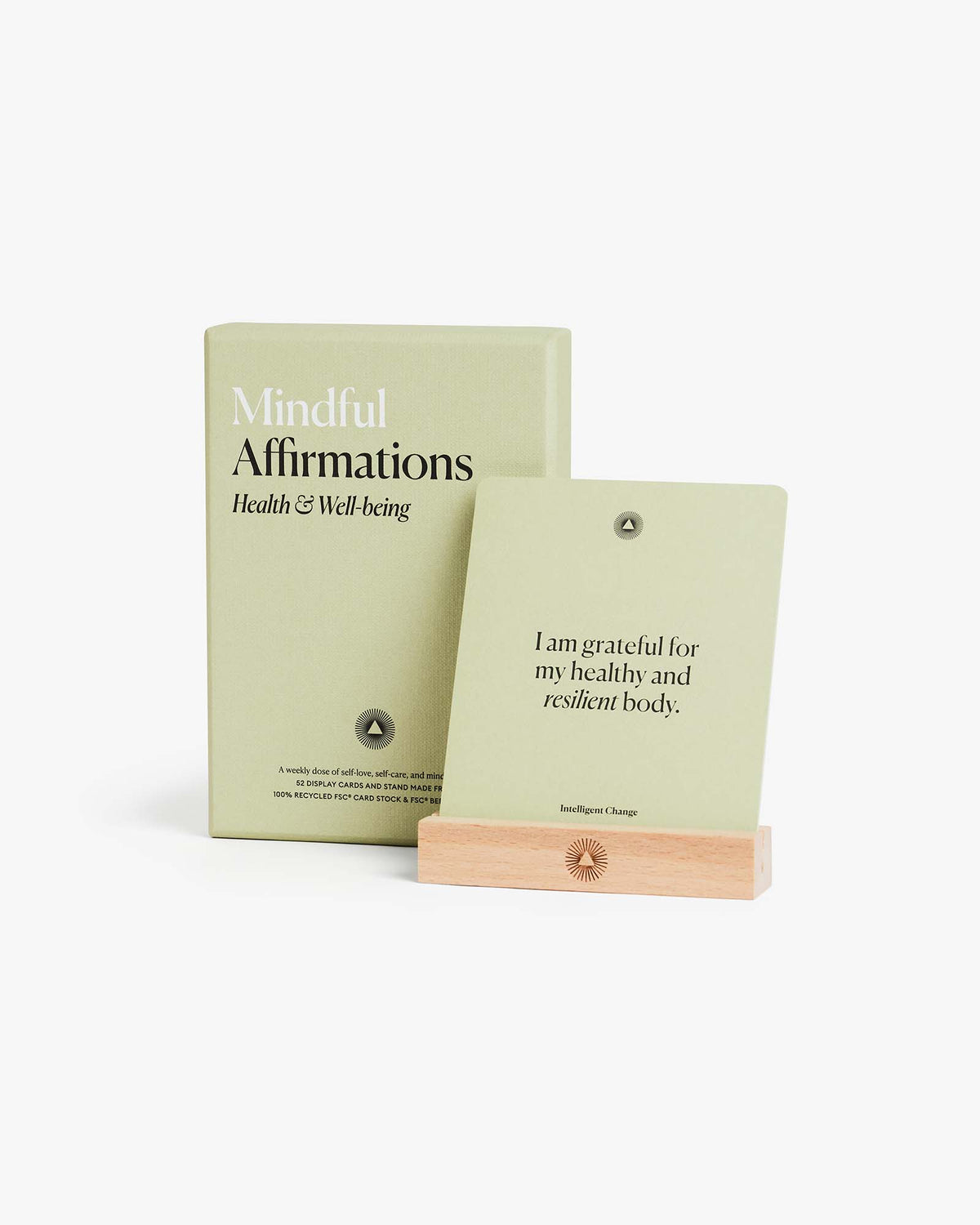 Intelligent Change Mindful Affirmations for Health & Wellbeing, 52 Cards with Stand