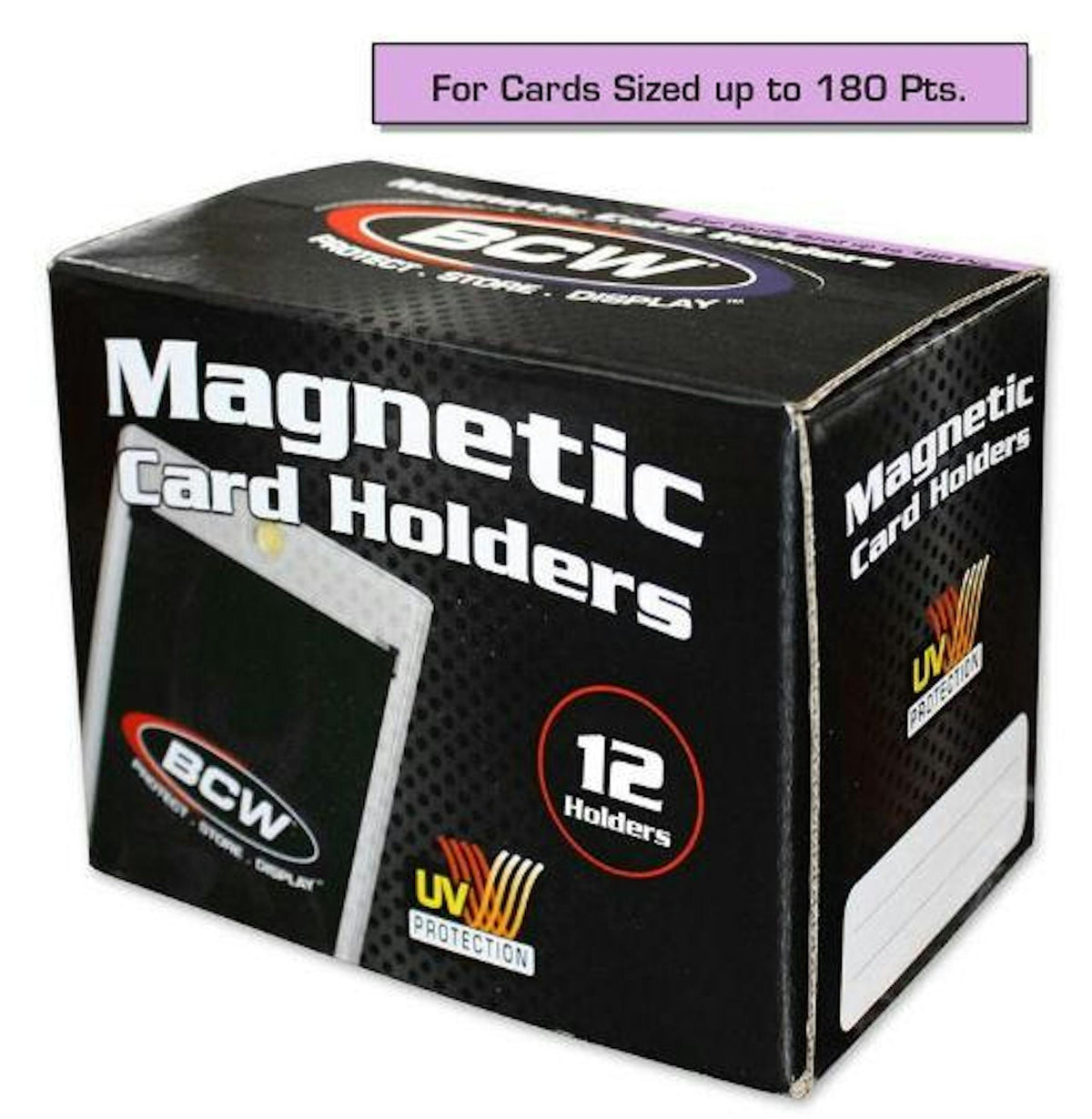 BCW 180 PT Magnetic Card Holders, 12-Pack