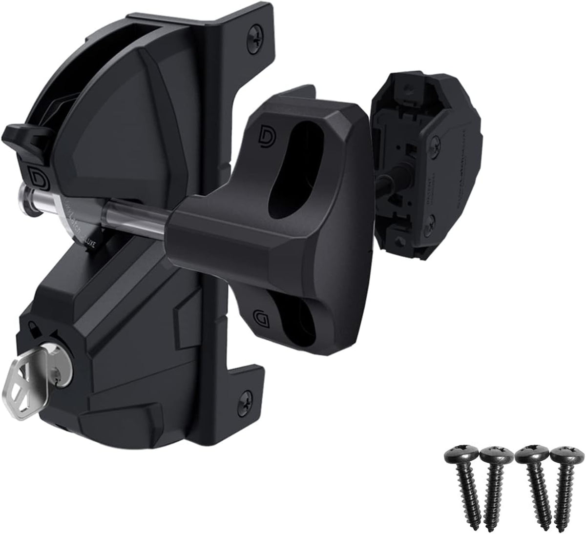 D&D Technologies LLD3KD LokkLatch Deluxe Gate Latch, Black