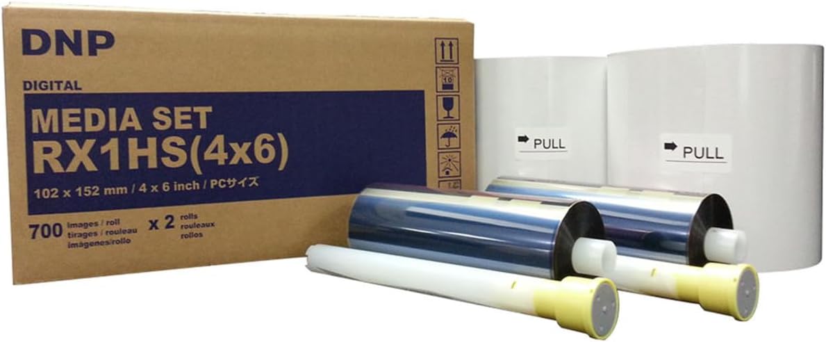 DNP DS-RX1HS 4 × 6 Inch Print Media, 2 Rolls, 1,400 Prints