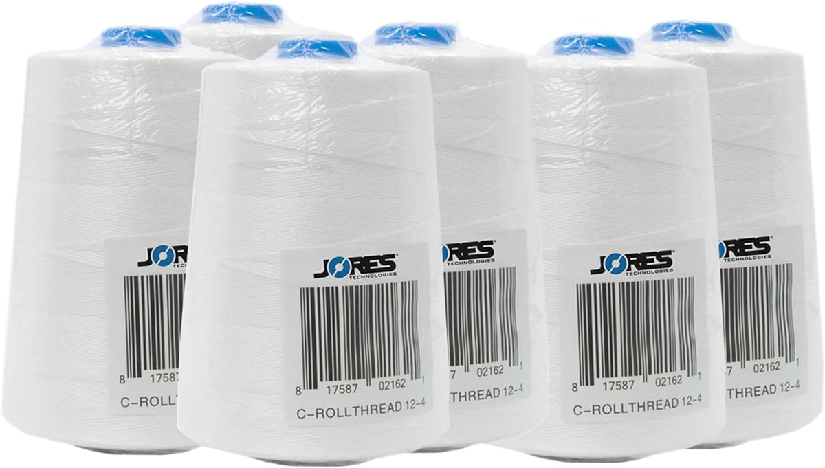 JORESTECH Bag Stitcher Polyester Thread, 6 Rolls, 1100 m Each