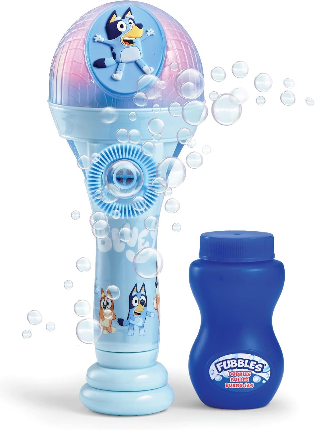 Little Kids Bluey Dance Mode Bubble and Sing Microphone