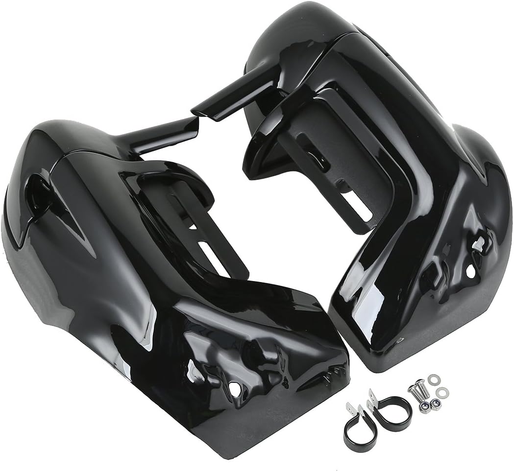 XMT-MOTO XF290611-P Lower Vented Motorcycle Fairing Kit, Vivid Black