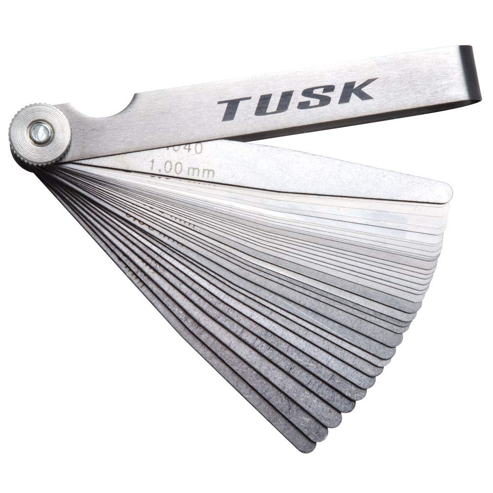 Tusk Tapered Feeler Gauge Set, 32 Blades, Inch and Metric