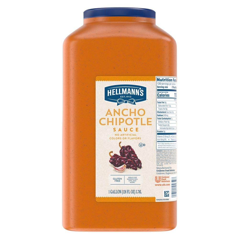 Hellmann's Real Ancho Chipotle Sauce, 1 Gallon Jug