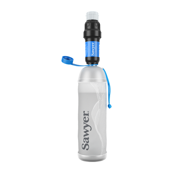 Sawyer Squeeze Water Filtration System with CNOC Premium 1 Liter Bottle
