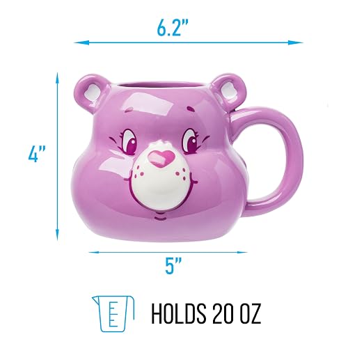 Silver Buffalo Care Bears Share Bear 3D Ceramic Mug, 20 oz — alternate view