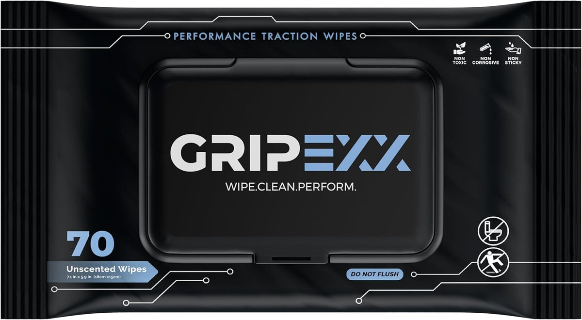 GRIPEXX Unscented Shoe Cleaning Wipes, 70 Count