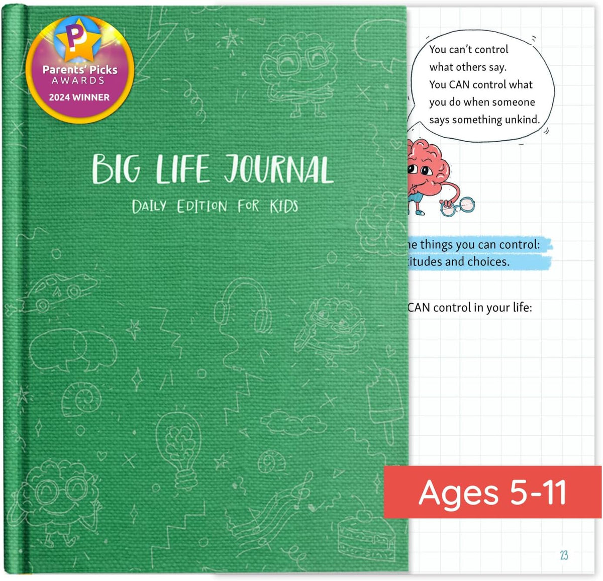 Big Life Journal Daily Edition for Kids, Ages 5–11, Green