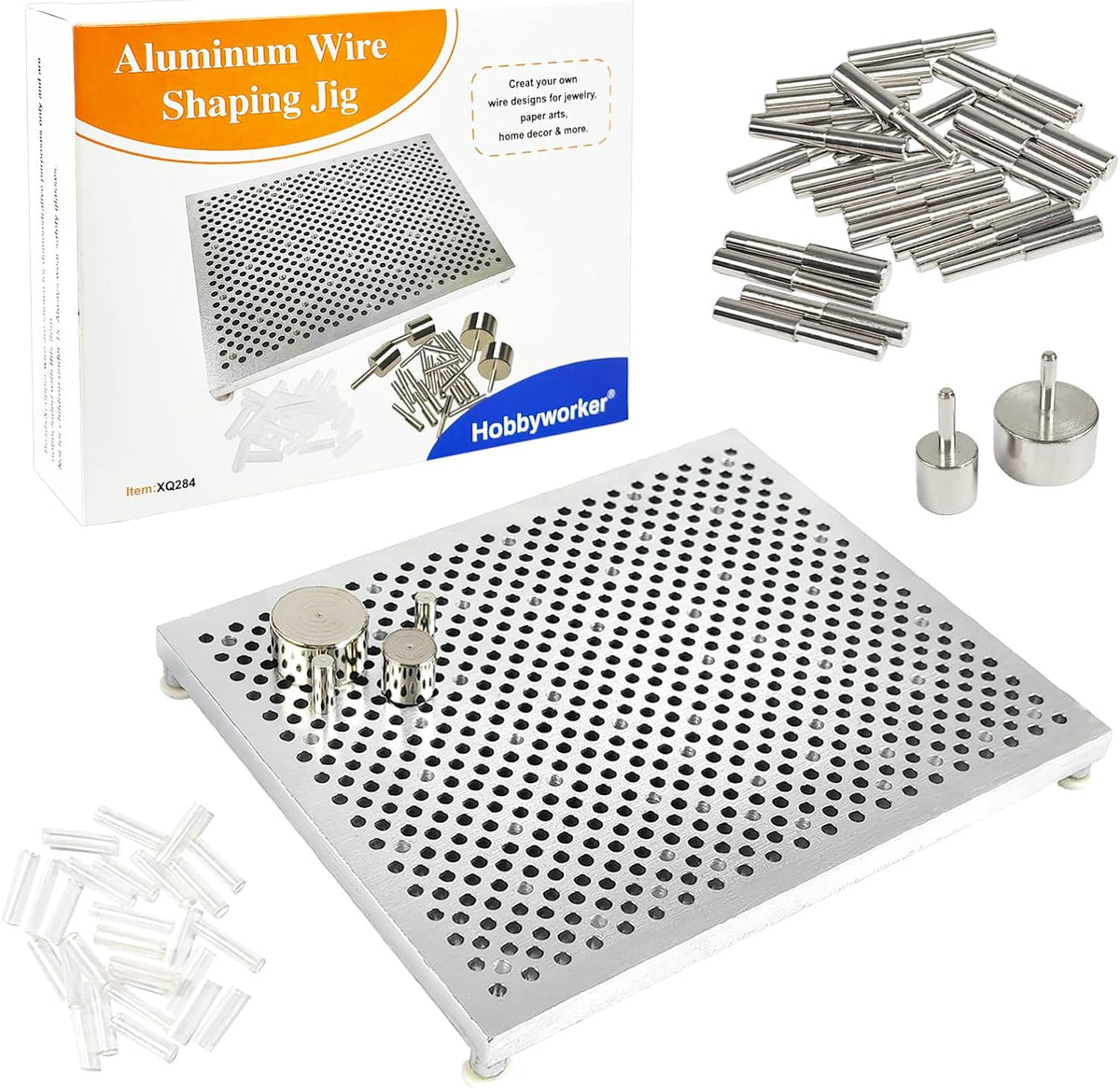 Hobbyworker Wire Bending Jig with 30 Metal Pegs