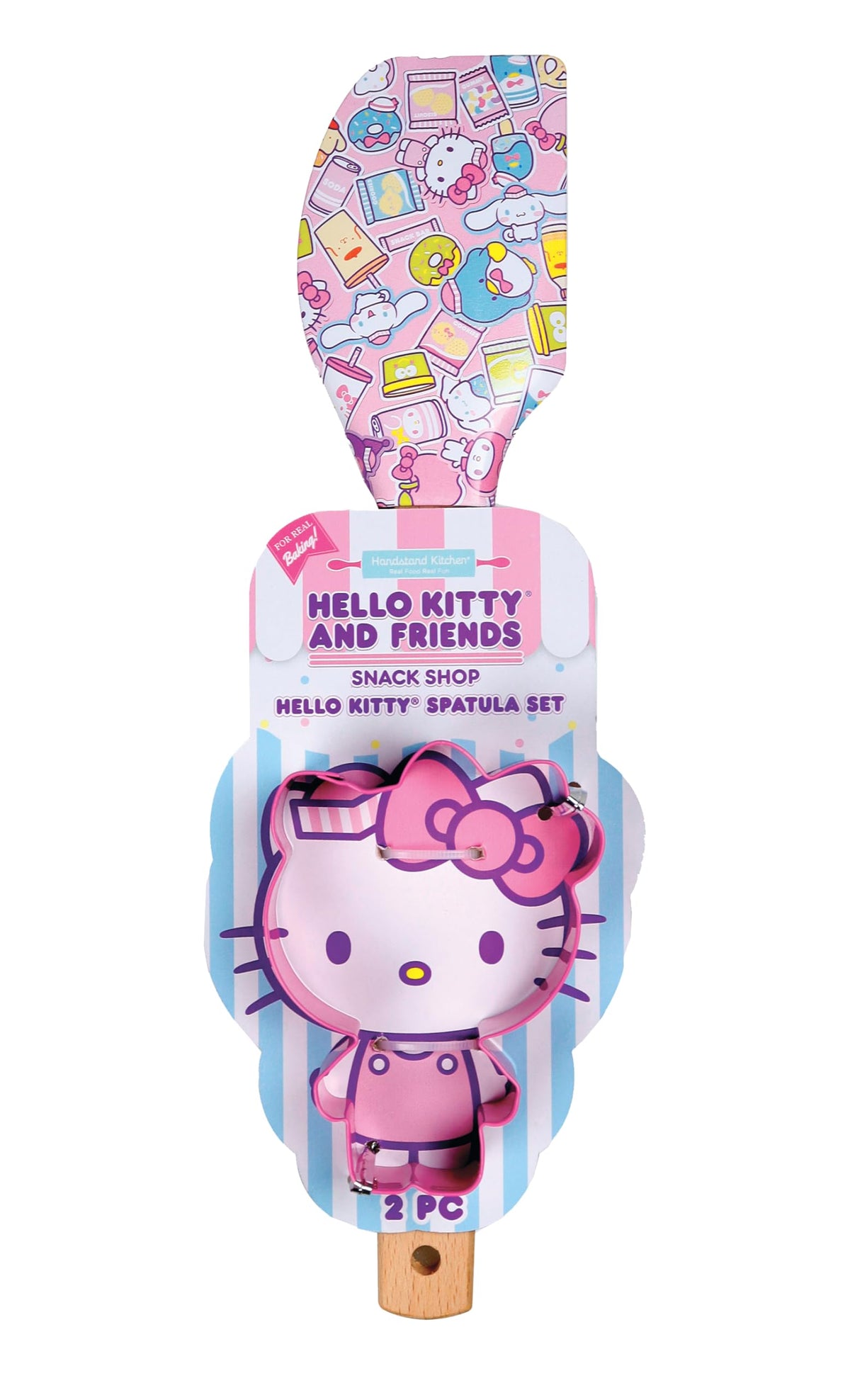 Handstand Kitchen Hello Kitty Snack Shop Cookie Cutter & Spatula Set – 2 Pieces