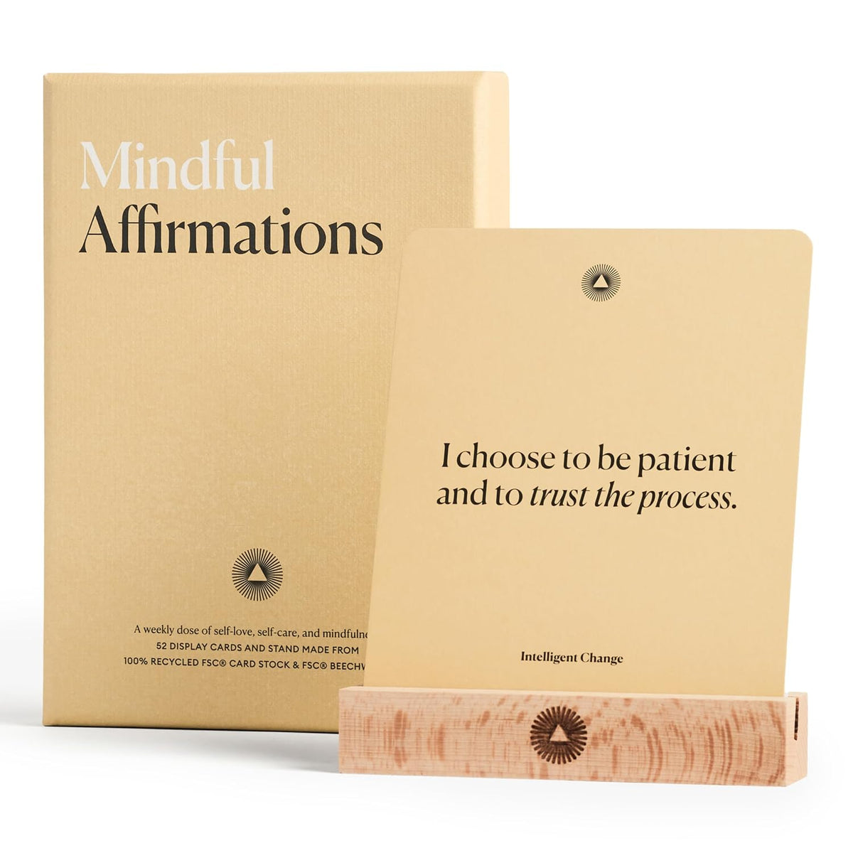 Intelligent Change Mindful Affirmation Cards, 52 Cards with Display Stand