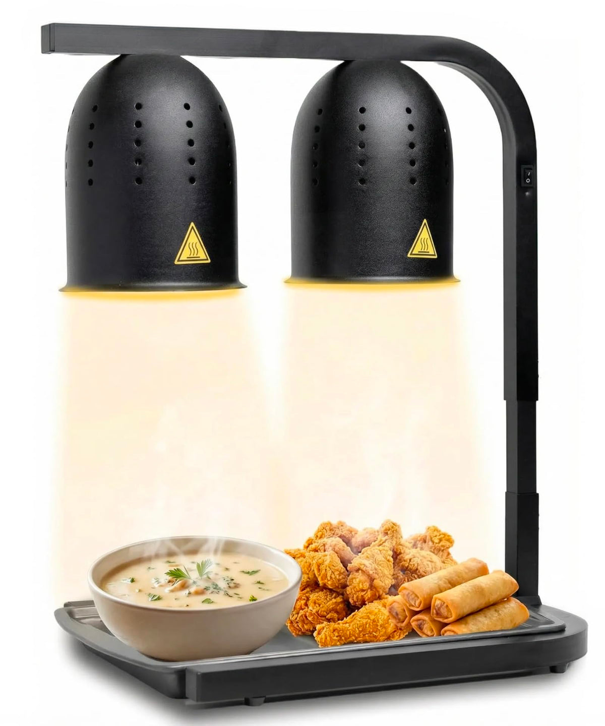 SYBO DL2112-B Two-Bulb Food Heat Lamp – Black, 500W