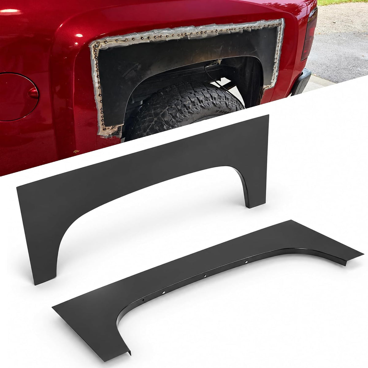 ELITEWILL EW-C742V01 Rear Wheel Arch Repair Panels for Silverado, Pair